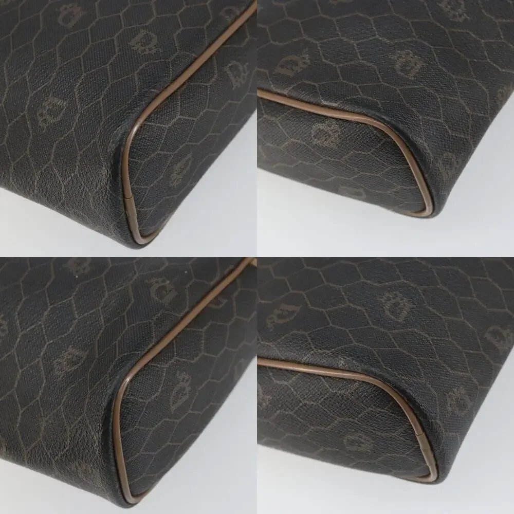 Dior Honeycomb Canvas Clutch Bag Black